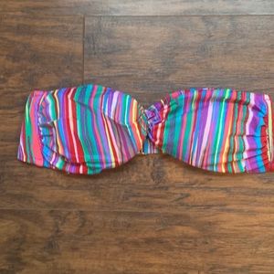 Victoria’s Secret multicolored striped swim top